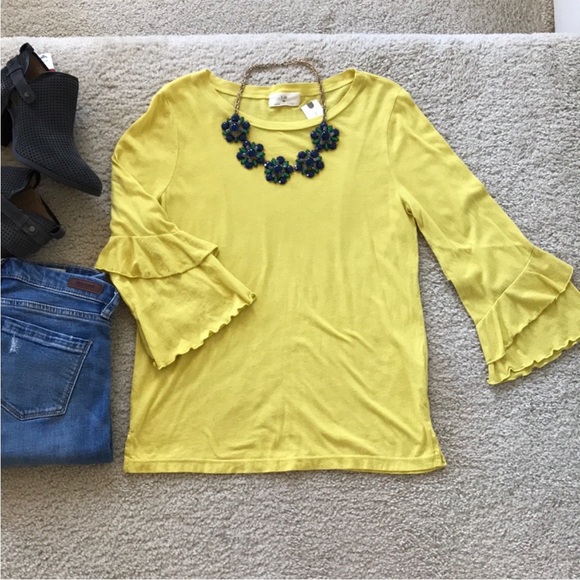 Anthropologie Chelsea Ruffles Tee by t. la - Picture 4 of 8